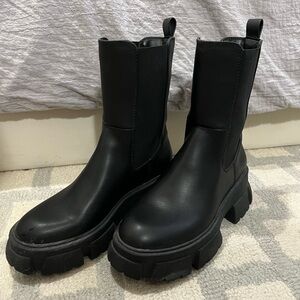 Mix No. 6 Black Combat Boots